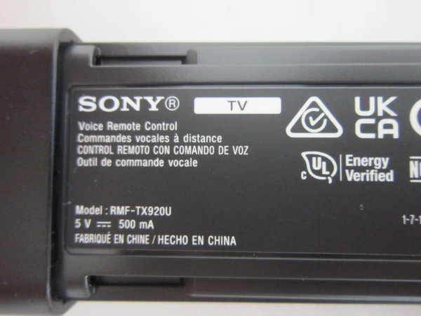Sony K-55XR70C, K-65XR80C, K-75XR90C, K-85XR90 Smart TV Voice Remote 1-019-554-11-NEW