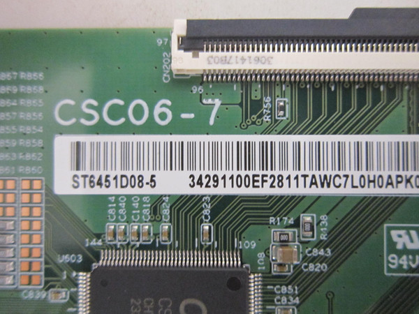 TCL 65Q750G 65QM850G T-Con Board 34.29110.0EF (ST6451D08-5)