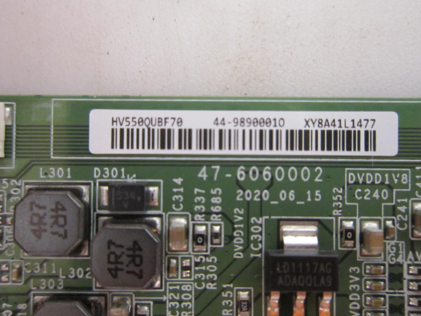Vizio M55Q6-L4 T-Con Board 44-9890001 (HV550QUBF70)