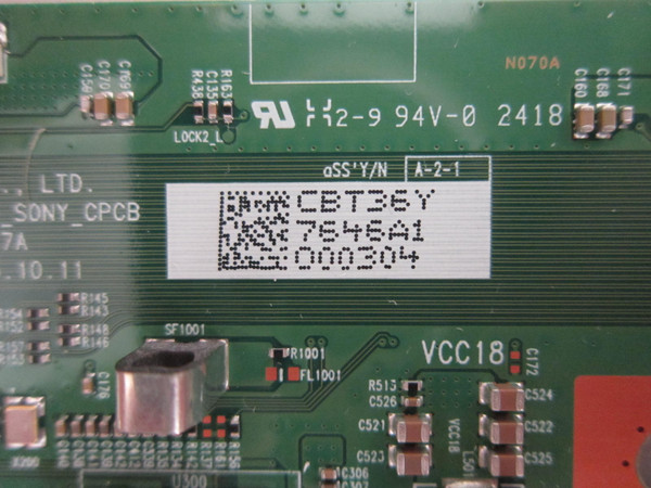 Sony K-77XR80 K-77XR80C T-Con Board 1-020-720-11 (6870C-1047A)