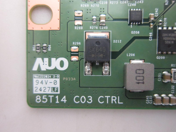 Insignia NS-85F501NA25 T-Con Board 55.85T19.C04 (85T14 C03 CTRL)