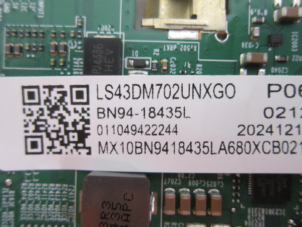 Samsung UN98DU9000DXZA ,UN98DU9000FXZA  Main Board BN94-18435L (BN41-03020B)
