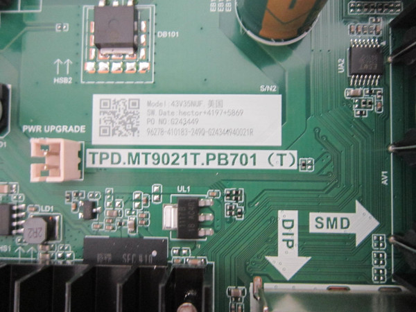 Toshiba 43V35KC, 43V35NUF Main Board 410183 (TPD.MT9021T.PB701 (T))