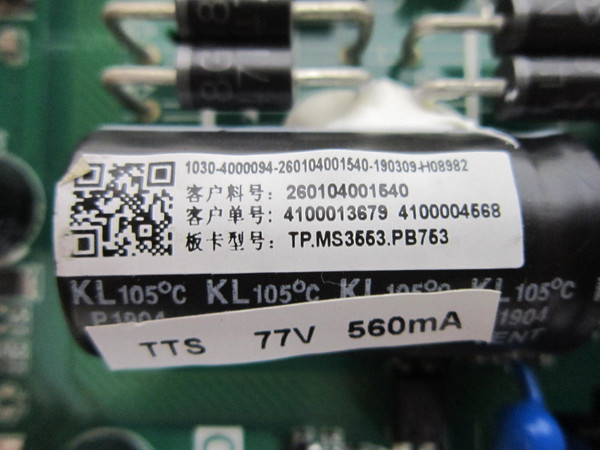 Sceptre X435BV-FSR H43 Main Board LUTV53PB (TP.MS3553.PB753)