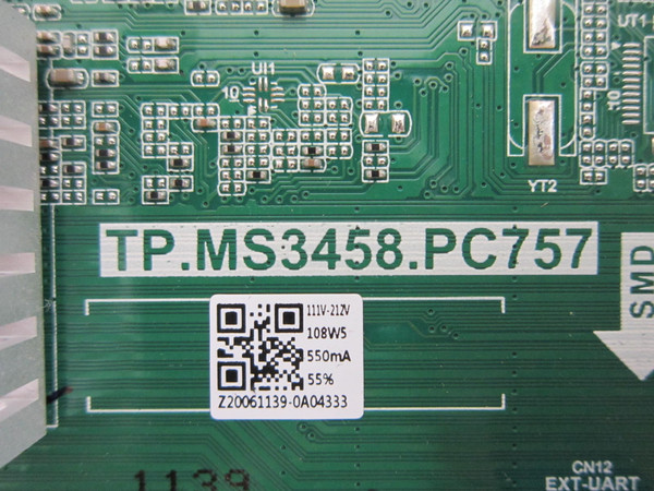 Sceptre U515CV-UMR Main Board PRTV58GA (TP.MS3458.PC757)