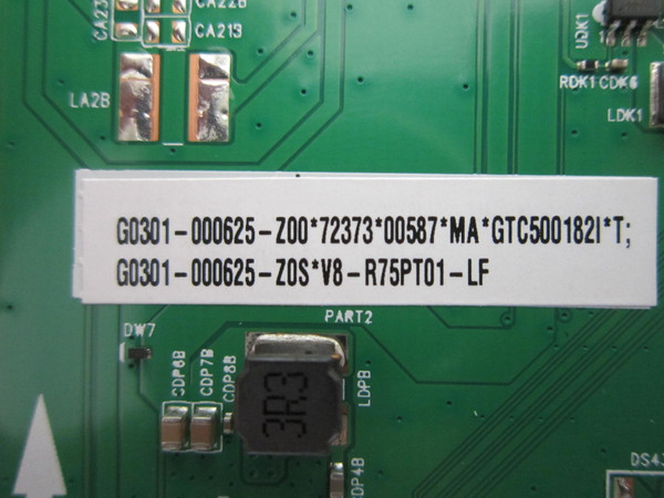TCL 85Q5K, 98QM6KPRO Main Board G0301-000625-Z00 (40-R75PG1-MAD2HG)