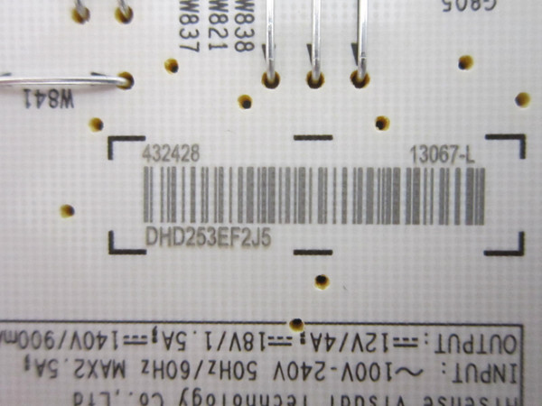 Toshiba 75C350NU Power Board 432428 (RSAG7.820.13067/ROH)
