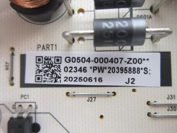 TCL 75Q51K, 75Q651F Power Board G0504-000407-Z00 (40-L20CA4-PWB1ZG)