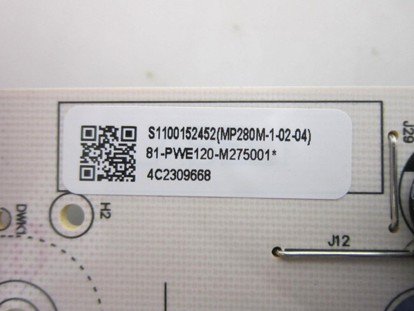 ROKU 65R6C7, 65R6CX Power Board 81-PWE120-M275001 (MP280M-1-02)