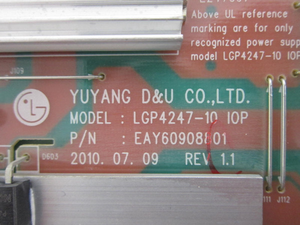 LG 47LE8500-UA, 55LE5400-UC Power Board EAY60908801 (LGP4247-10 IOP)
