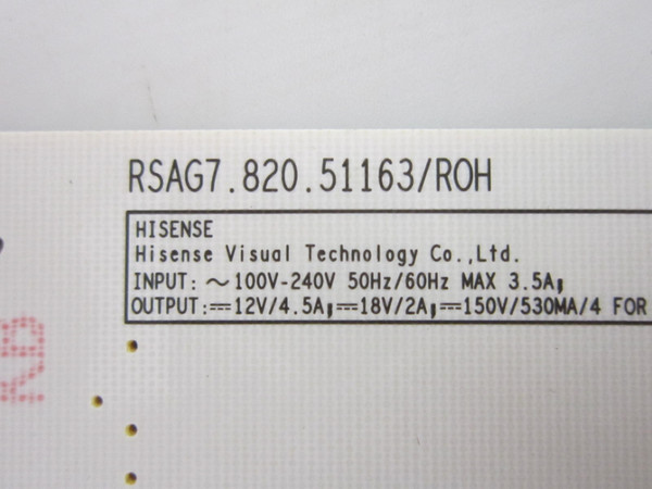 Toshiba 85C350NU Power Board 409934 (RSAG7.820.51163/ROH)