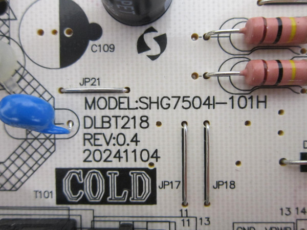 Insignia NS-75F501NA26 Power Board 81-PBE151-H215001 (SHG7504I-101HB)