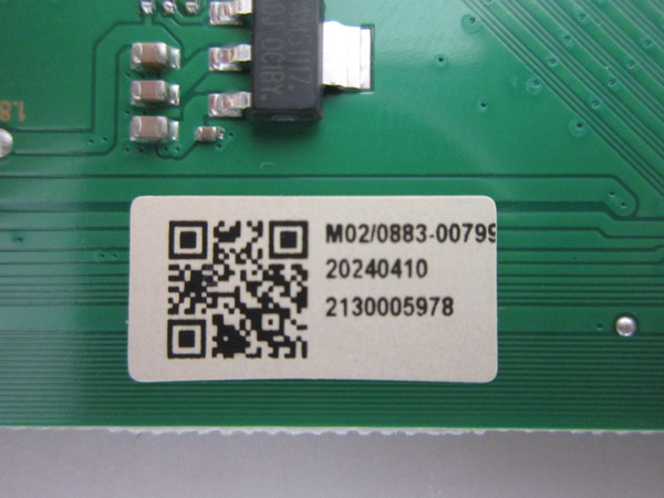 Onn 100012586, V4K50M-0810 T-Con Board 513C50C0M02 (303C50C0232)