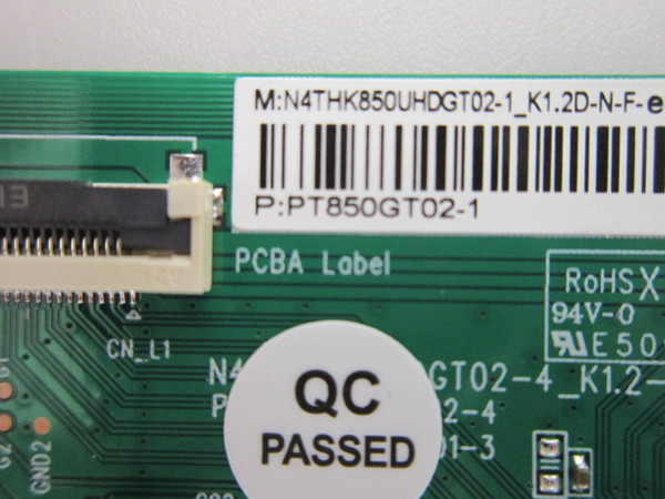 Insignia NS-85F501NA26 T-Con Board PT850GT02-1 (N4THK650UHDGT02-4_K1.2-N)
