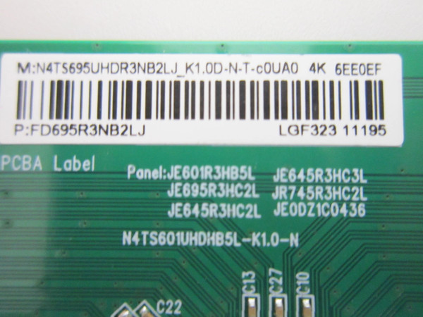 Pioneer PN70-R851-26U T-Con Board FD695R3NB2LJ (N4TS695UHDR3NB2LJ)