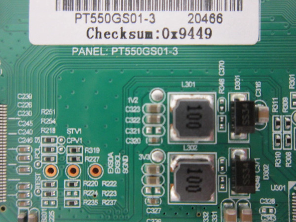 Westinghouse WR55UT4210 T-Con Board PT550GS01-3 (0x9449)