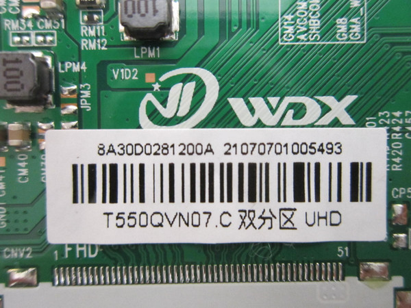 Element E4AA55R T-Con Board 8A30D0281200A (DCBDU-A196A_01)