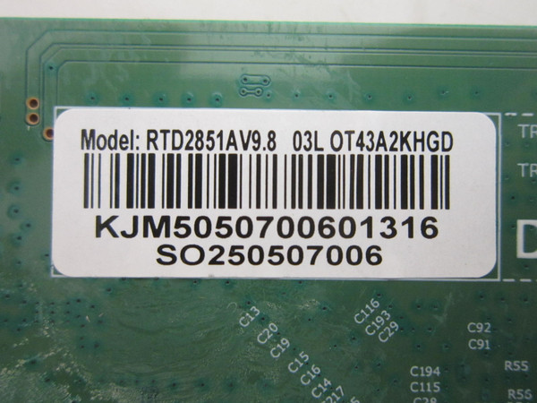 Sylvox OT43A2KHGD Main Board SO250507006 (RTD2851AV9.8)