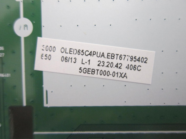 LG OLED65C4PUA Main Board EBT67795402 (EAX69982309 (1.0))