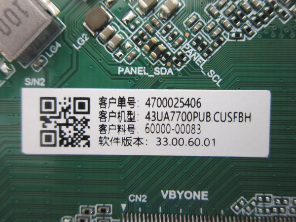 LG 43UA7700PUB.CUSFBH Main Board 60000-00083 (TPD.RT2875T.PC782)