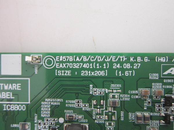 LG OLED55B5PUA Main Board EBT30120680 (EAX70327401 (1.1))