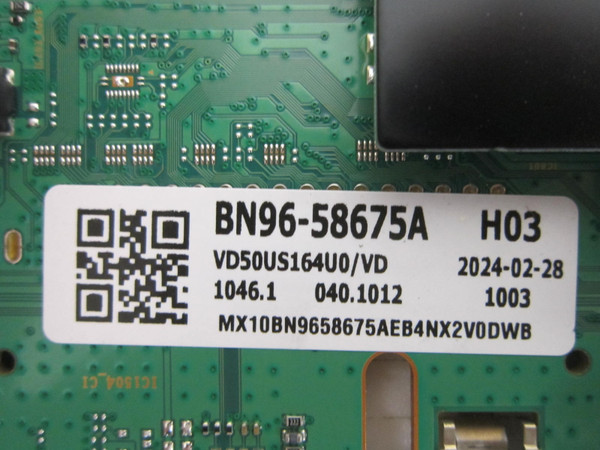 Samsung UN50DU7200DXZA Main Board BN96-58675A (BN41-03231A)