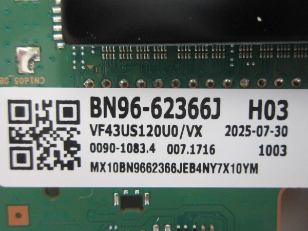 Samsung UN43U8000FFXZA Main/Power Board Comob UN43U8000F-366J (BN44-01336B)