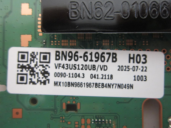 Samsung UN43U7900FFXZA Main/Power Board Comob UN43U7900F-967B (BN44-01336B)
