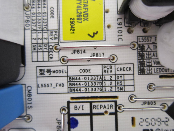Samsung UN55U8000FD UN55U8000FF Main/Power Board Comob UN55U8000FD-905J