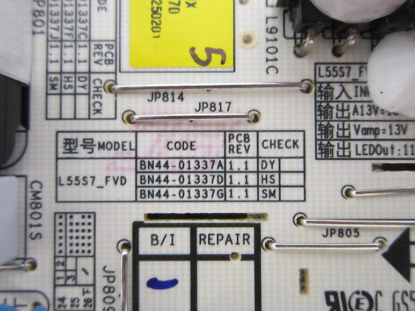 Samsung UN55U7900FFXZA Main/Power Board Comob UN55U7900FF-258H (BN44-01337C)