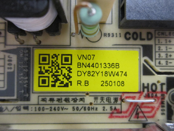 Samsung UN43U8000FBXZA Main/Power Board Comob UN43U8000FB-259X (BN41-03350A)