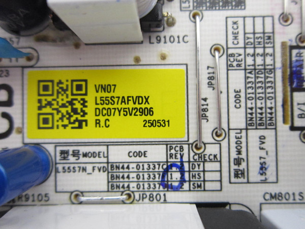 Samsung UN55U7900FFXZC Main/Power Board Comob UN55U7900FF-905H (BN44-01337)