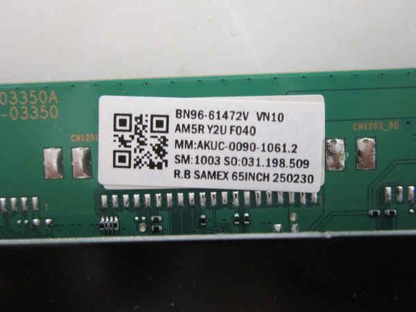 Samsung UN65U8000FD, UN65U8000FF Main/Power Board Combo UN65U8000FD-472V