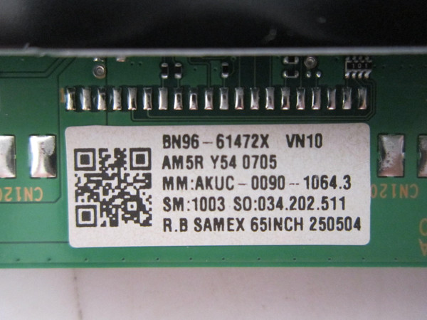 Samsung UN65U7900FD, UN65U7900FF Main/Power Board Combo UN65U7900FD-472X