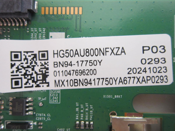 Samsung HG50AU800NFXZA Main Board BN94-17750Y (BN97-18874N)