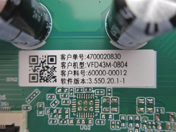 Vizio VFD43M-0804 Main Board 60000-00012 (TPD.MT5583T.PB758)