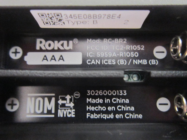 ROKU 65R8C5, 75R8C5 TV Remote 3026000133-NEW (RC-BR2)