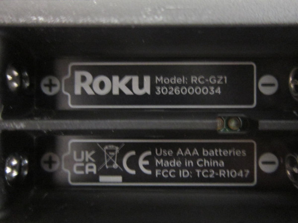 ROKU 3830R Streaming Stick Remote 3026000034-USED (RC-GZ1)