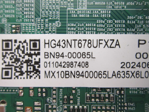 Samsung HG43NT678UFXZA Main Board BN94-00065L (BN97-17667V)