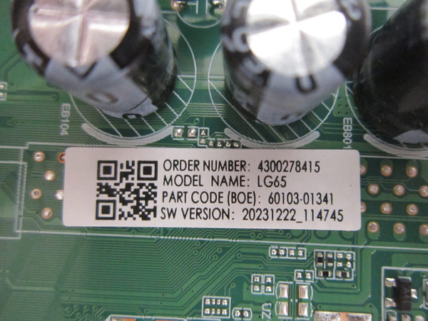 LG 65UM340EOUZ Main Board 60103-01341 (TP.SK706S.PC822)
