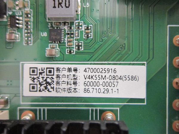 Vizio V4K55M-0804 Main Board 60000-00057 (MB-MT5586-B)