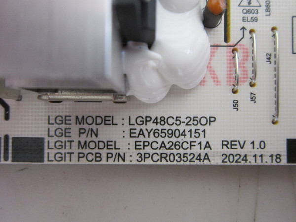 LG OLED48B5PUA, OLED48B6GUA Power Board EAY65904151 (LGP48C5-25OP)