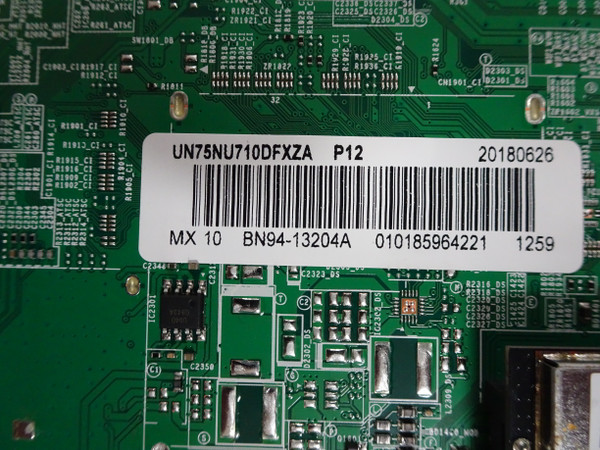Samsung UN75NU710DFXZA Main Board (BN97-14710B) BN94-13204A
