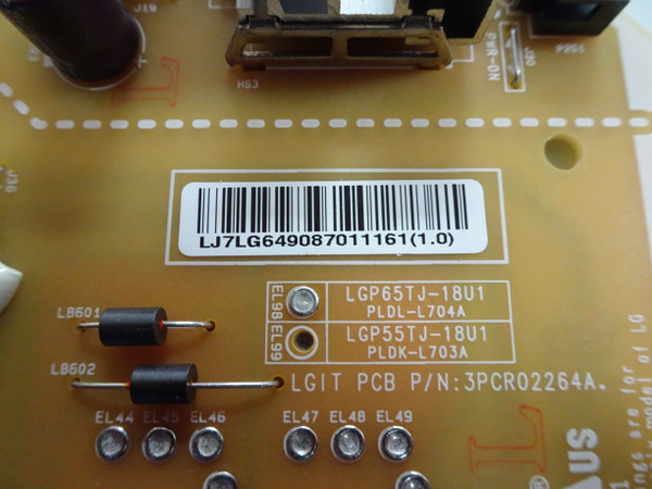 LG 65UK6200PUA Power Supply (LGP65TJ-18U1) EAY64908701