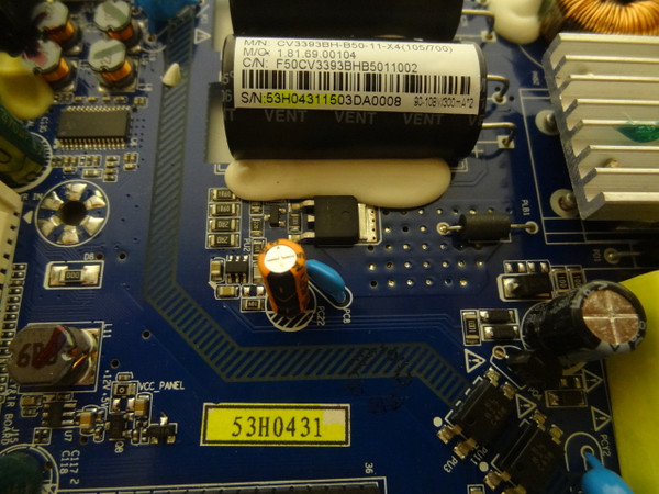 Westinghouse DWM50F3G1 Main Board CV3393BH-B50 53H0431