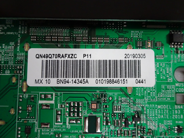 Samsung QN49Q70RAFXZC Main Board (BN97-15737M) BN94-14345A