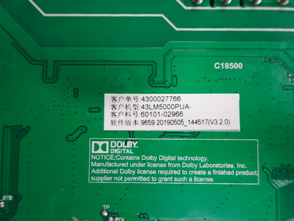 LG 43LM5000PUA CUSFLH Main Board (TP.MS3553T.PB799) 60101-02966