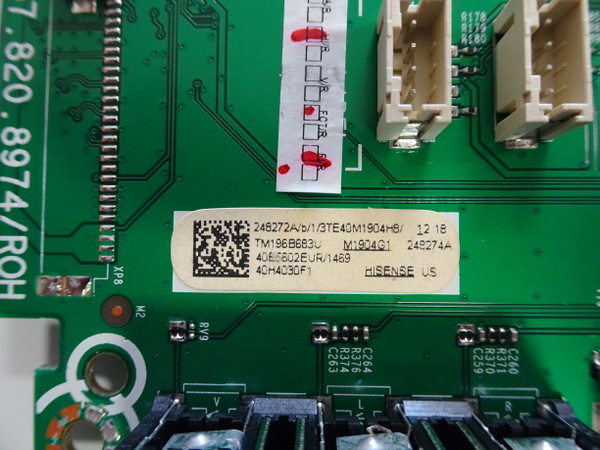 Hisense 40H4030F1 Main Board (248274A, RSAG7.820.8974/ROH) 248272A