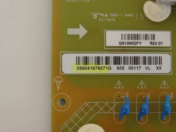 Vizio E55-C2 / D55-D2 Power Supply 056.04167.6071