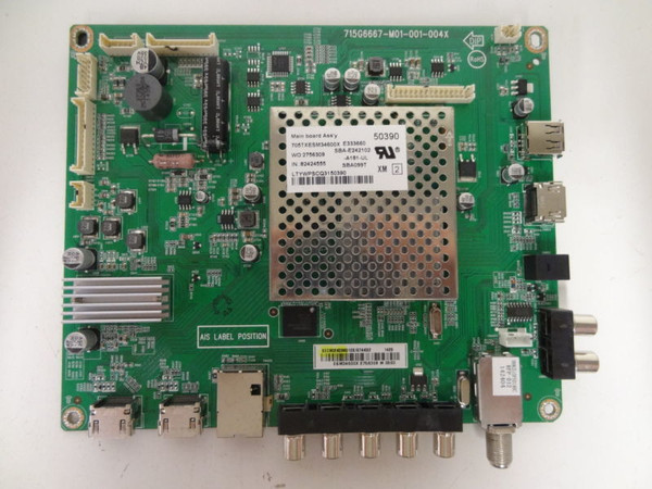 Vizio E390I-B1E Main Board (XECB02K036) 756XECB02K036